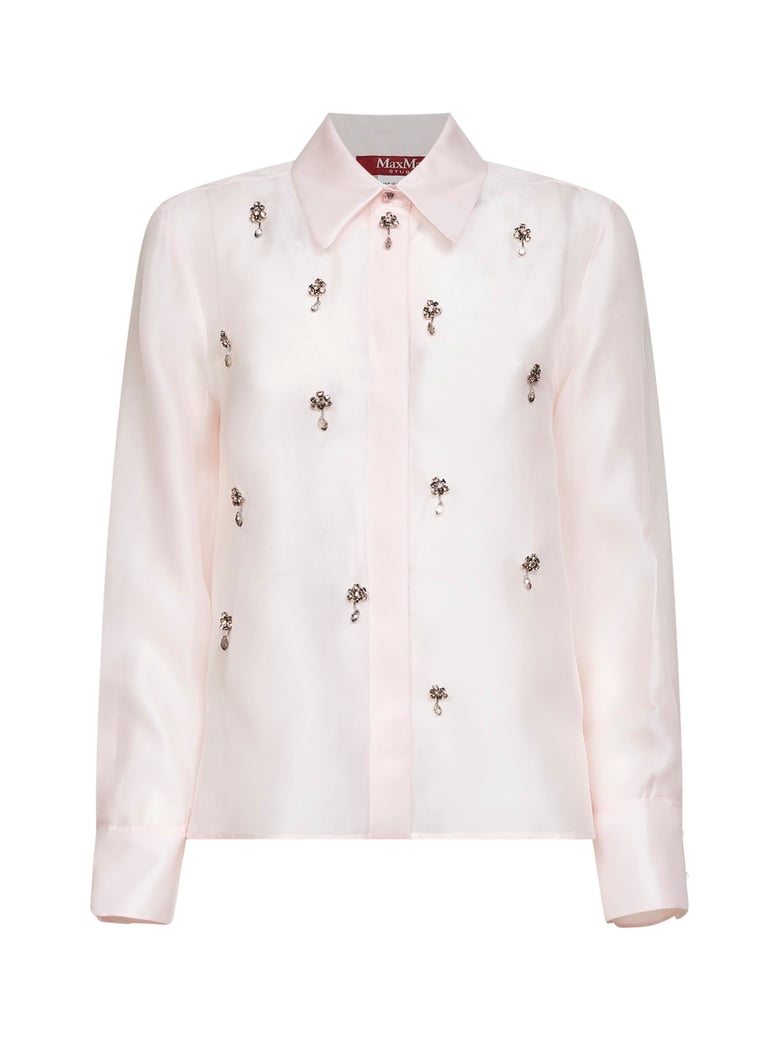shirt mseagi pink silk organza by Selfnex