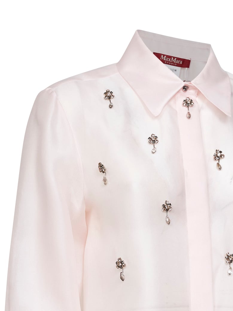 shirt mseagi pink silk organza by Selfnex