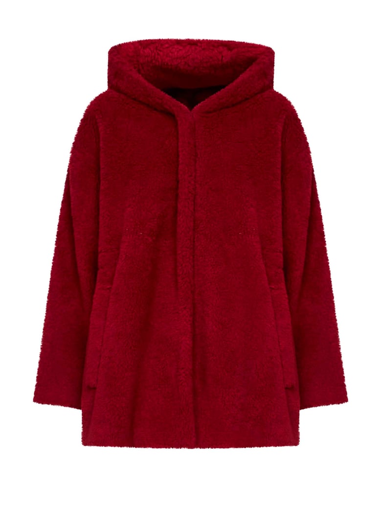 red hooded coat by Selfnex