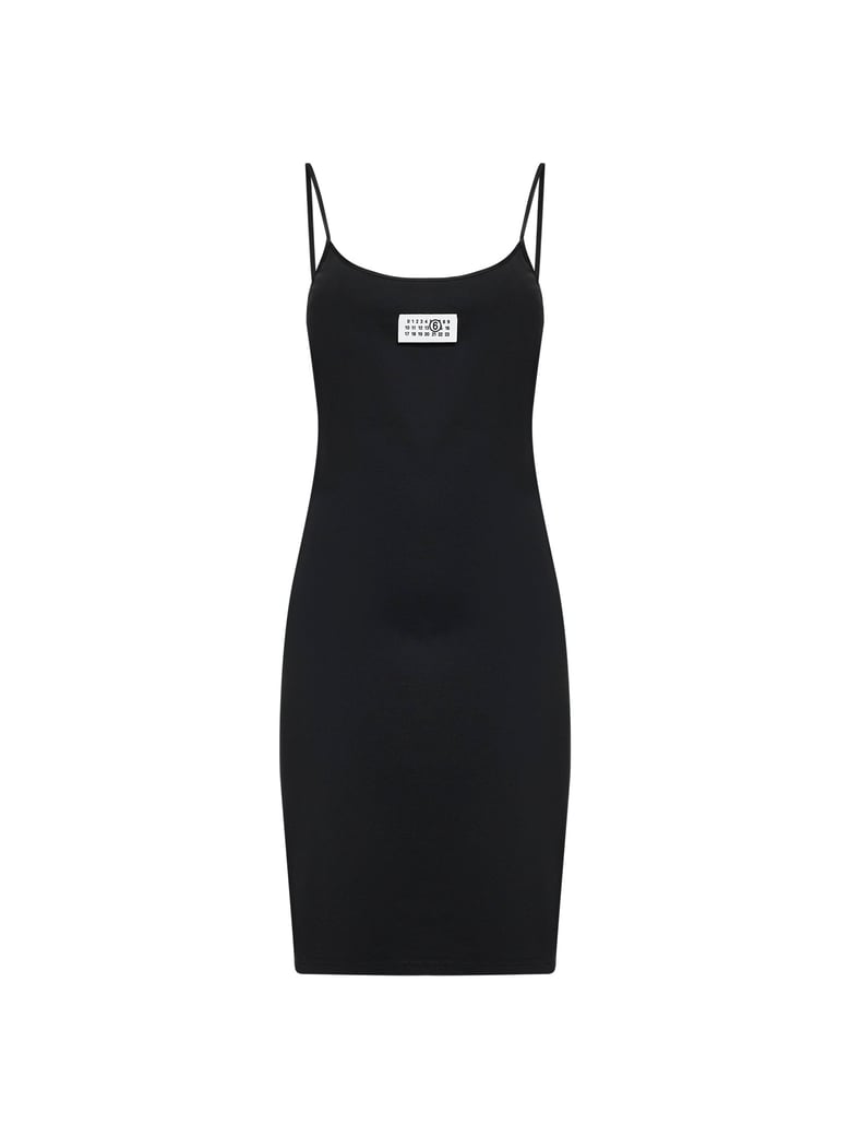 mini dress belted black cotton by Selfnex