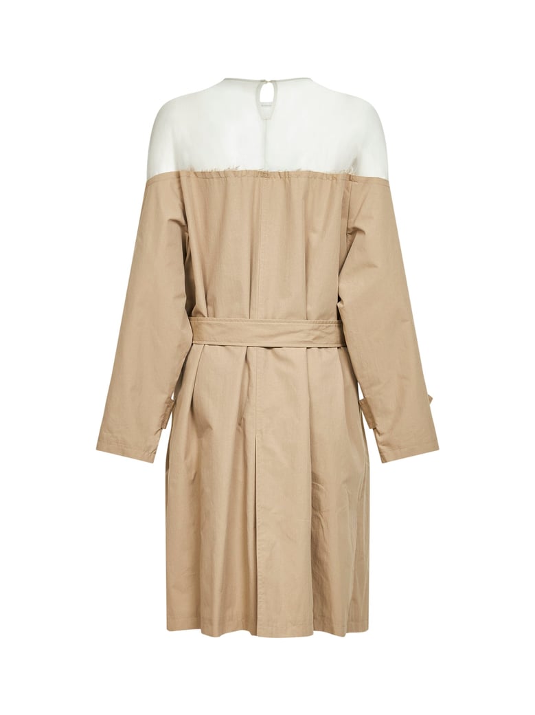midi trench dress pinky beige by Selfnex