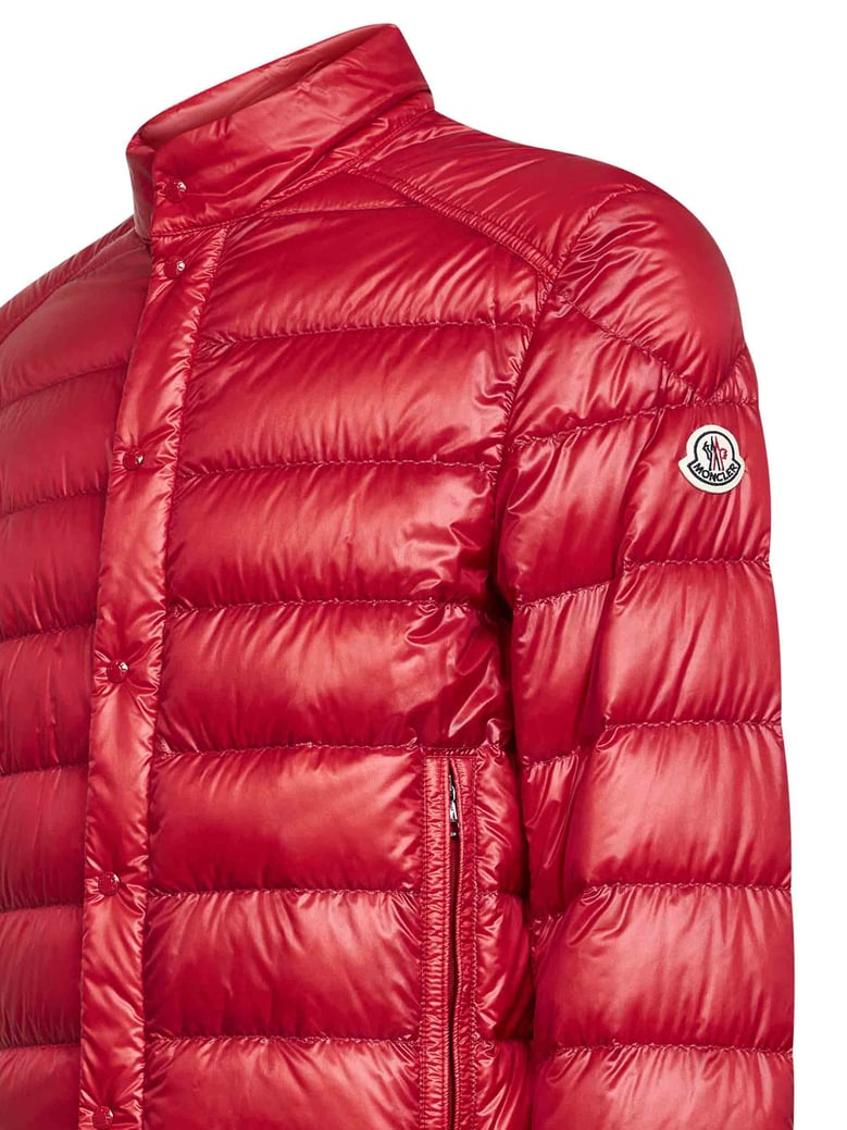 red selves short down jacket by Selfnex