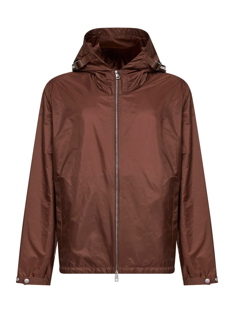 hooded windbreaker brown by Selfnex