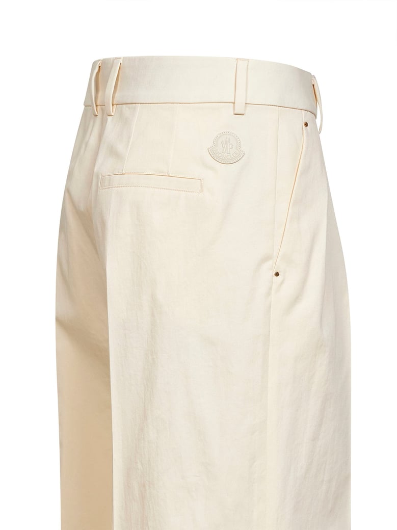 trousers natural cotton gabardine beige by Selfnex