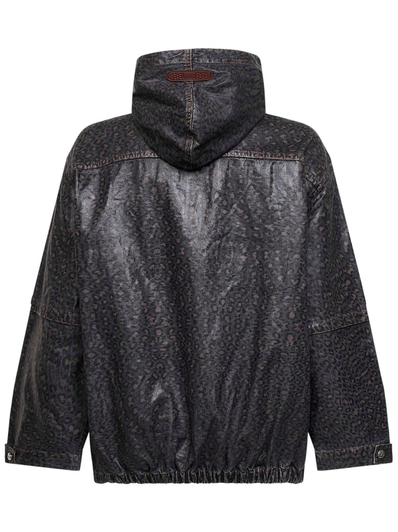 anorak jacket sacco spotted denim by Selfnex