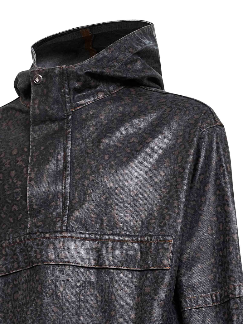 anorak jacket sacco spotted denim by Selfnex