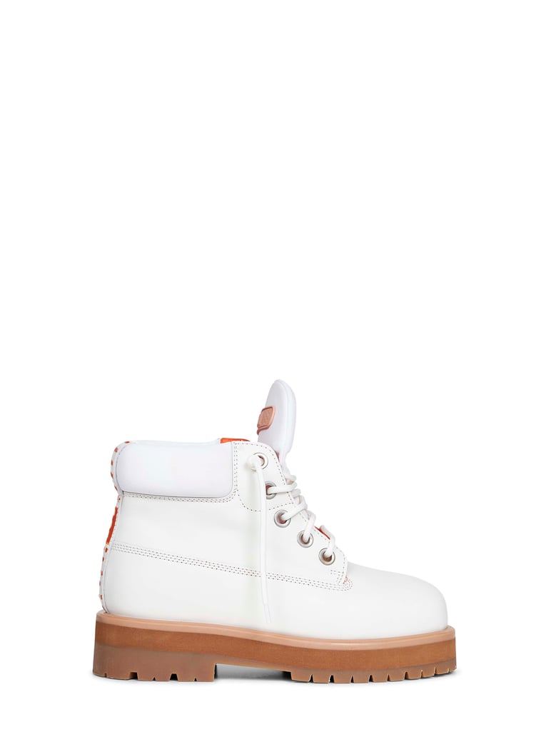 ankle boots strada off-white leather by Selfnex