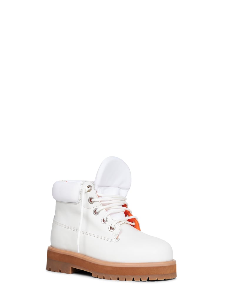 ankle boots strada off-white leather by Selfnex