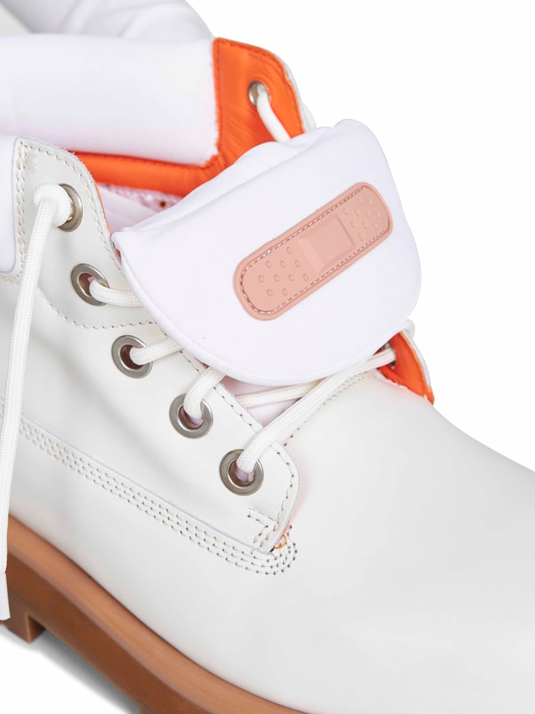 ankle boots strada off-white leather by Selfnex