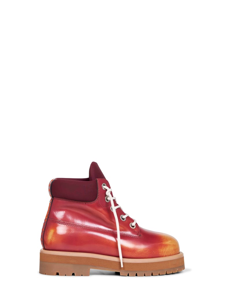 ankle boots strada burgundy leather by Selfnex