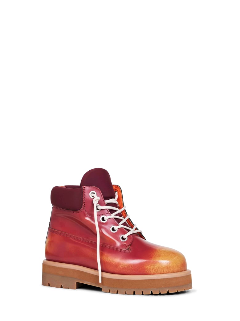 ankle boots strada burgundy leather by Selfnex