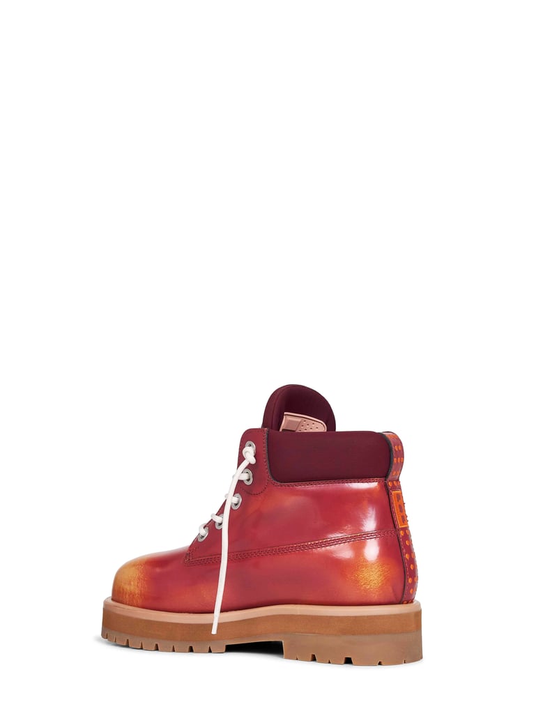 ankle boots strada burgundy leather by Selfnex