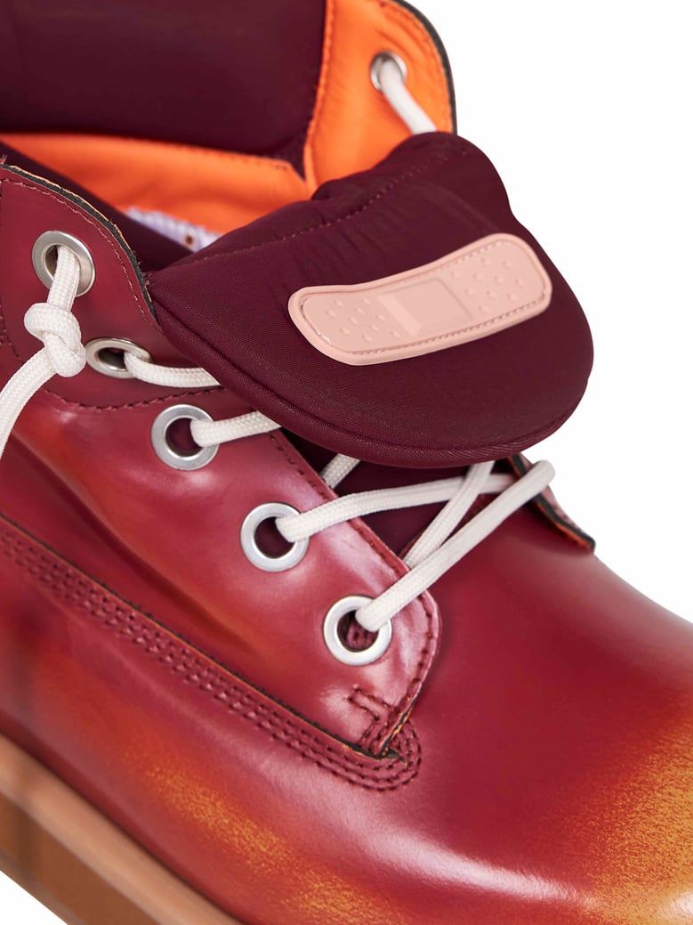 ankle boots strada burgundy leather by Selfnex