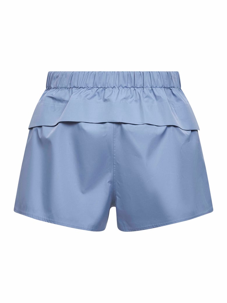 light blue technical canvas shorts by Selfnex
