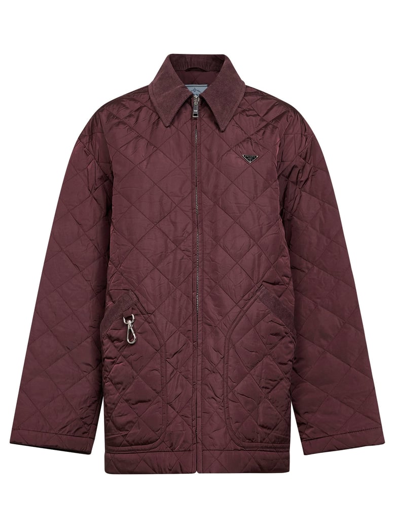 garnet re-nylon quilted blouson by Selfnex