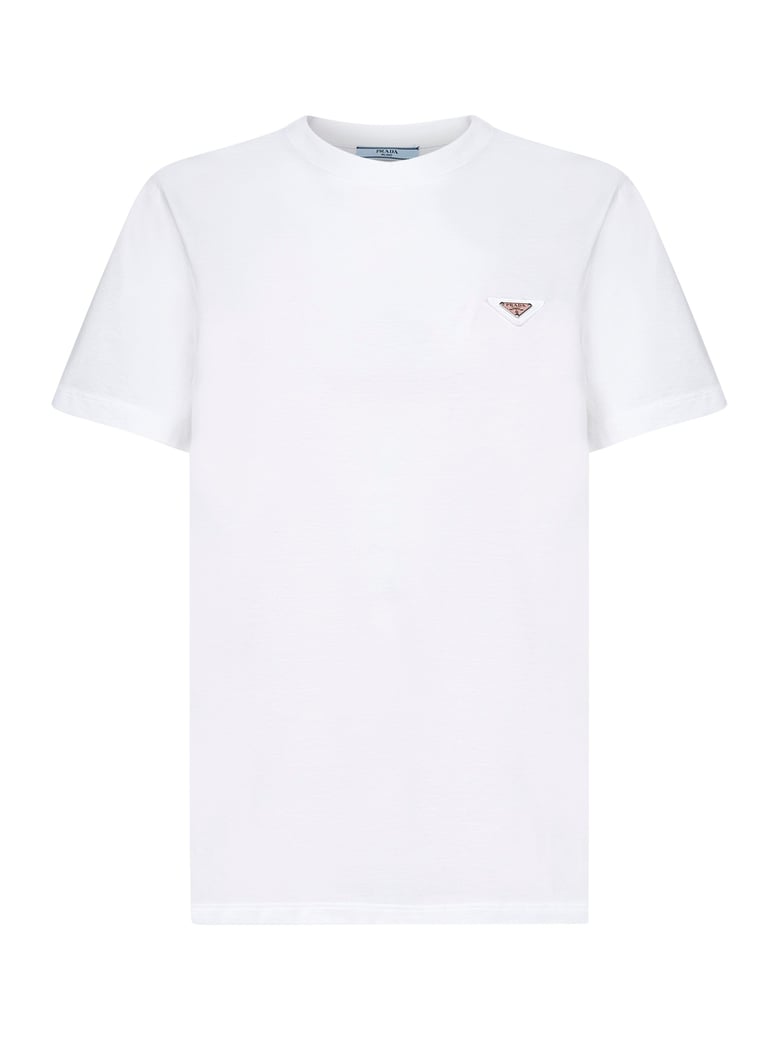 white jersey logo t-shirt by Selfnex