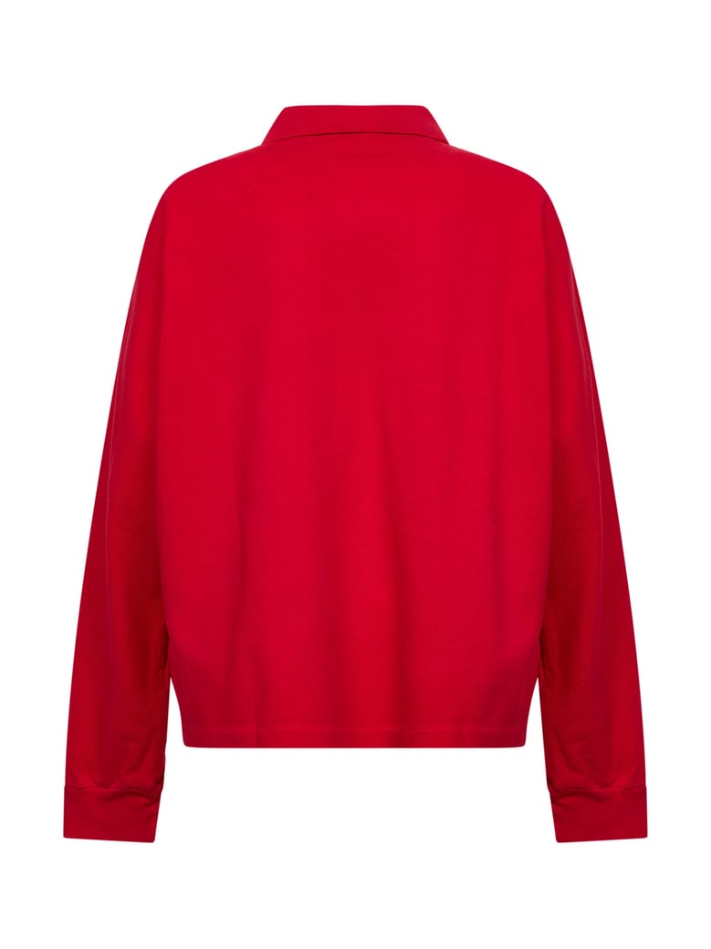 polo shirt cotton piqué red by Selfnex