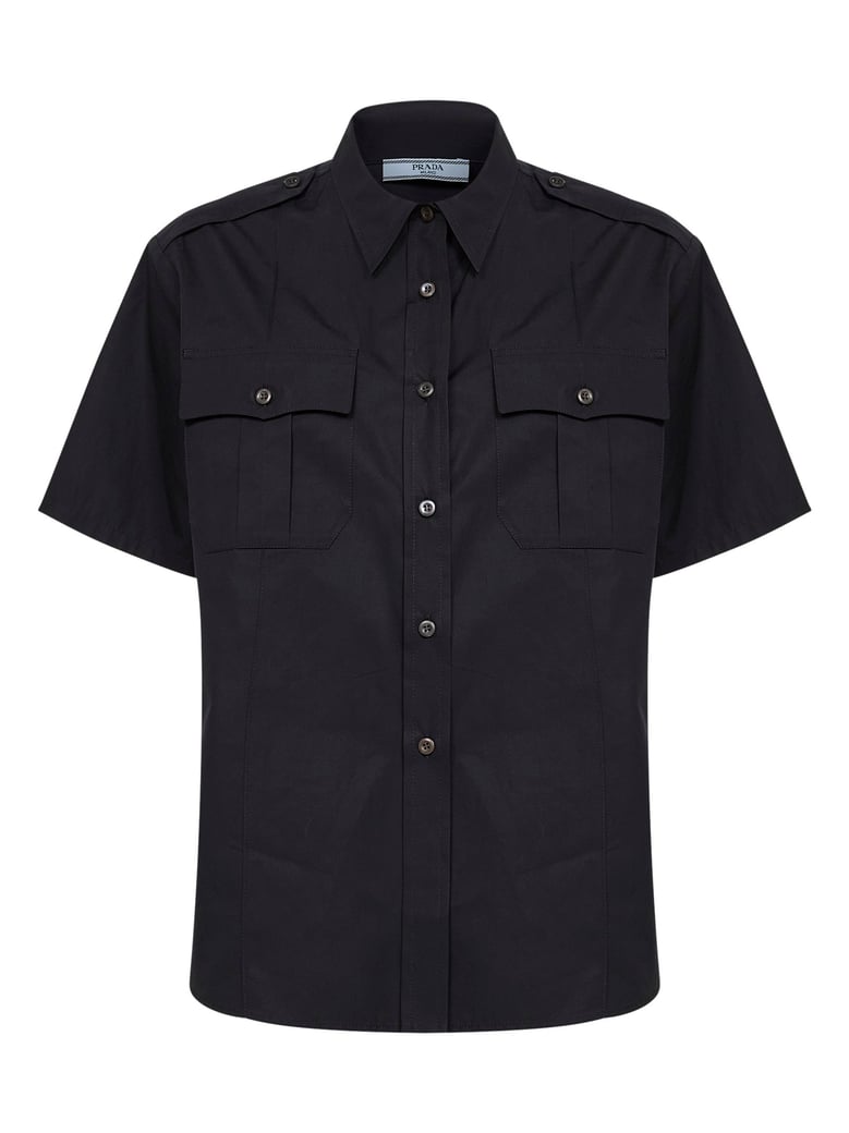 short-sleeved shirt black by Selfnex