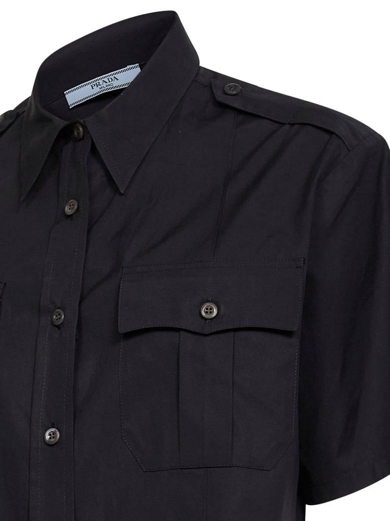 short-sleeved shirt black by Selfnex