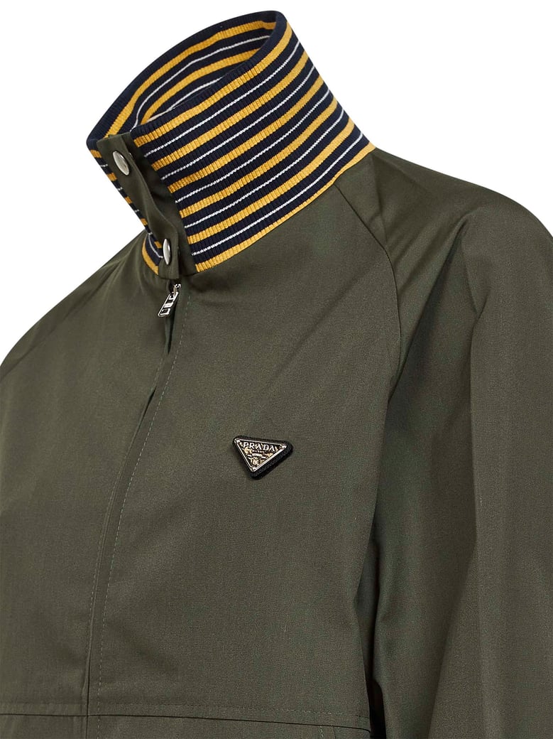 military twill blouson by Selfnex