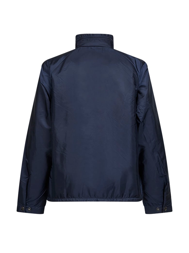 blue re-nylon hooded jacket by Selfnex