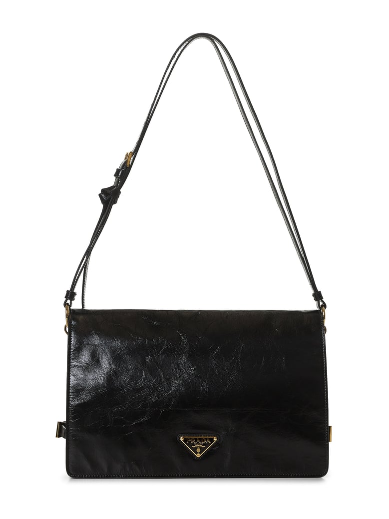 black medium shoulder bag by Selfnex