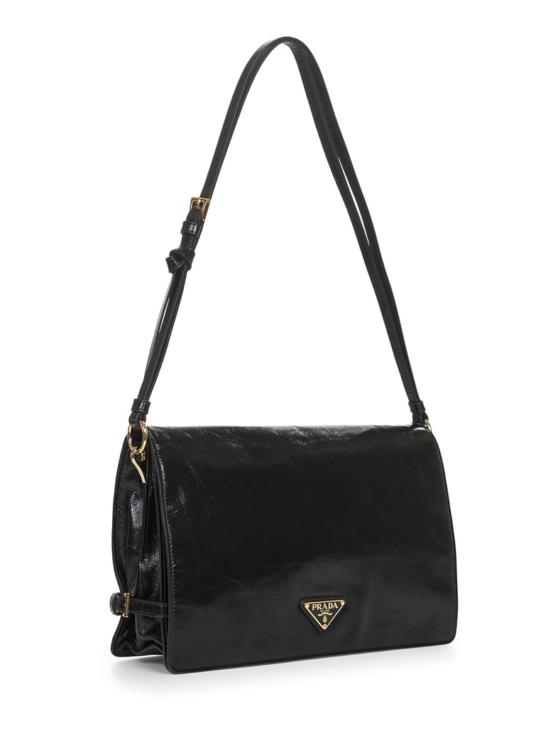 black medium shoulder bag by Selfnex