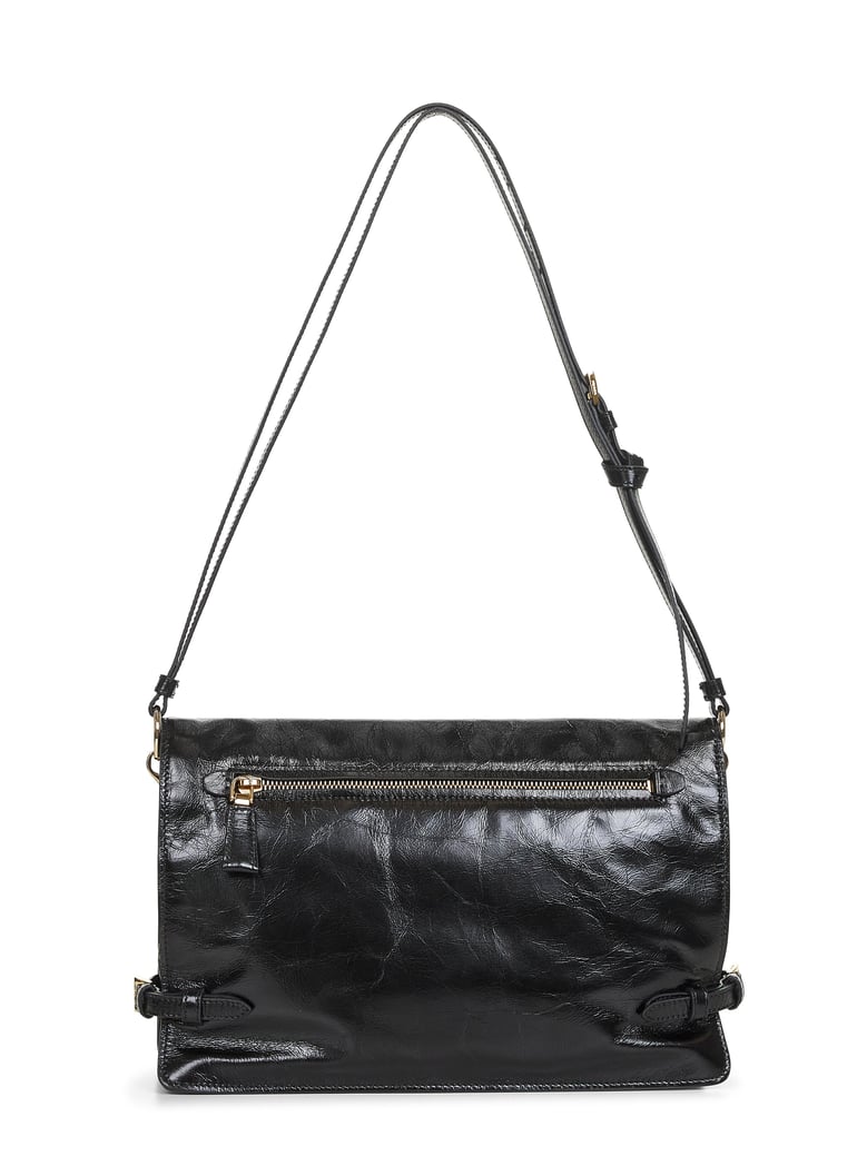 black medium shoulder bag by Selfnex