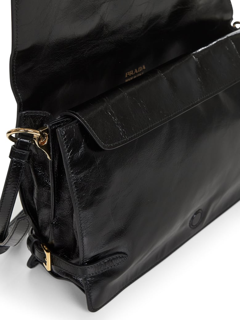 black medium shoulder bag by Selfnex