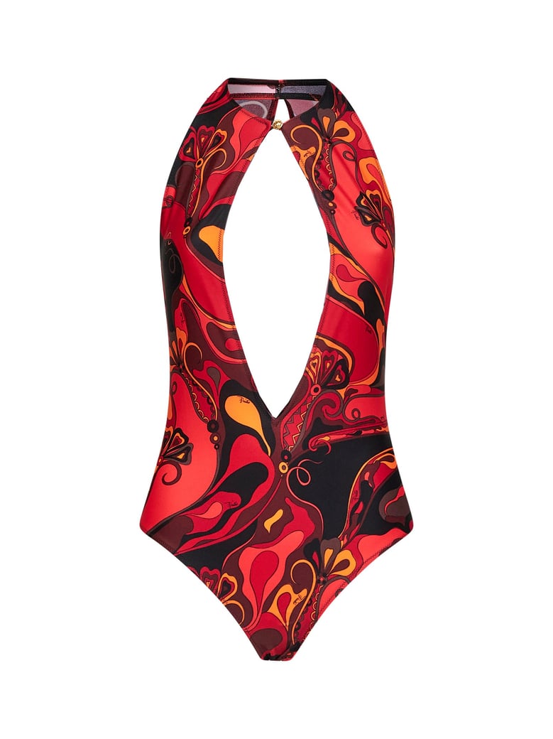 one-piece swimsuit lycra orange by Selfnex