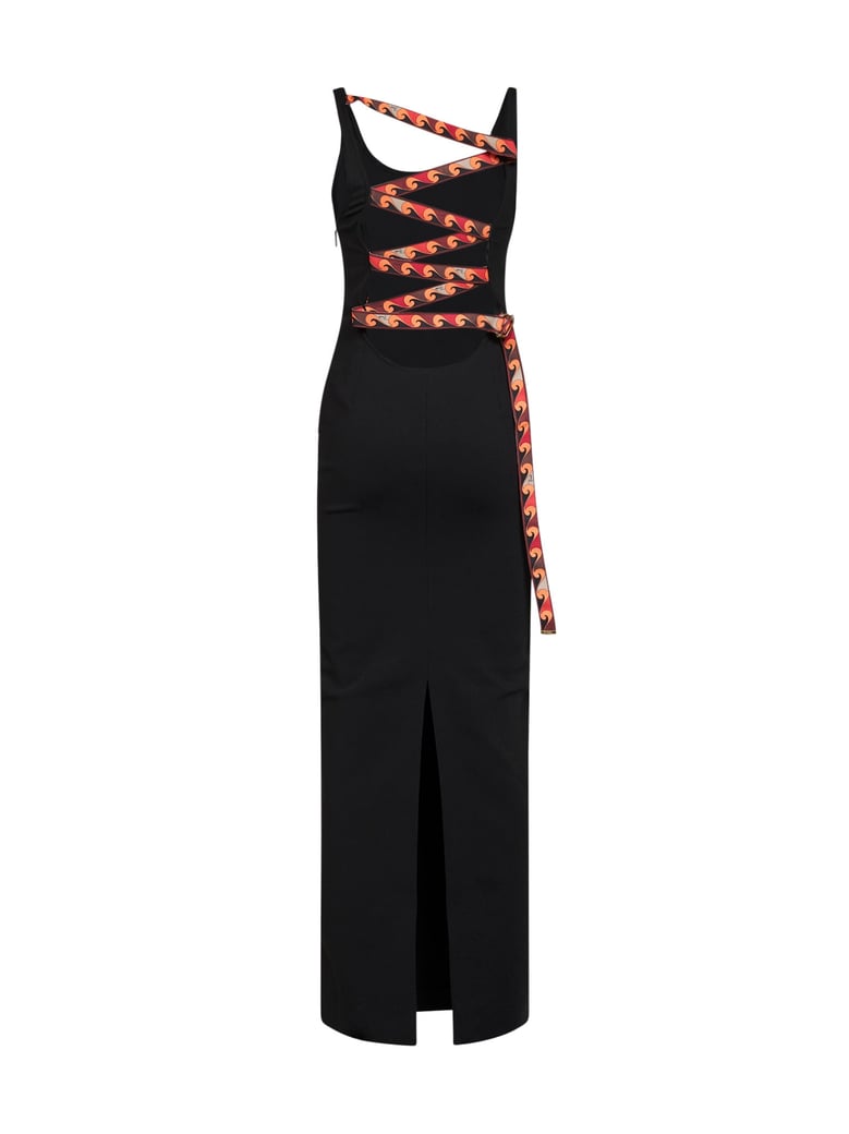 dress in black cady by Selfnex