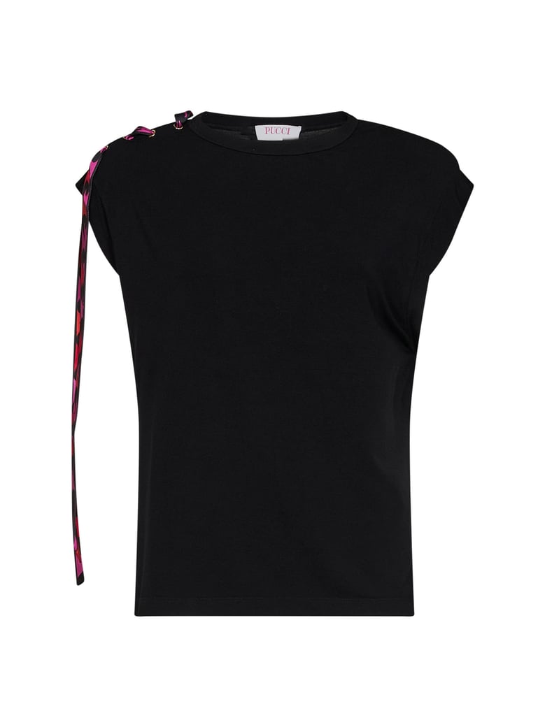 tank top stretch jersey black by Selfnex