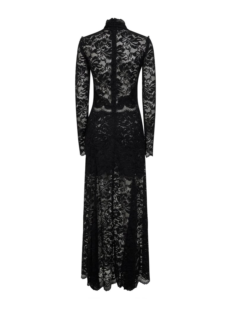 black lace long dress by Selfnex