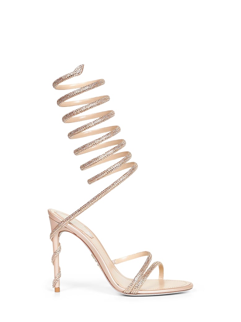 beige margot 105 jeweled sandals by Selfnex