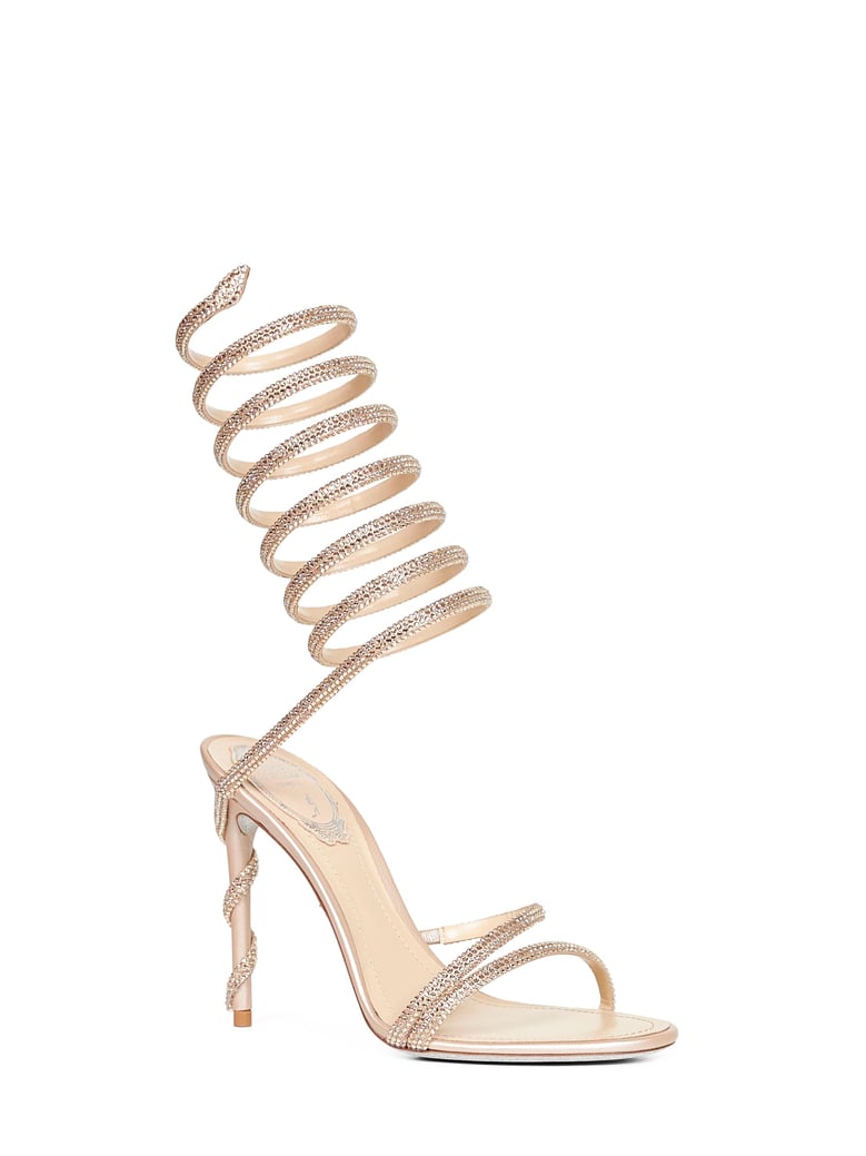 beige margot 105 jeweled sandals by Selfnex