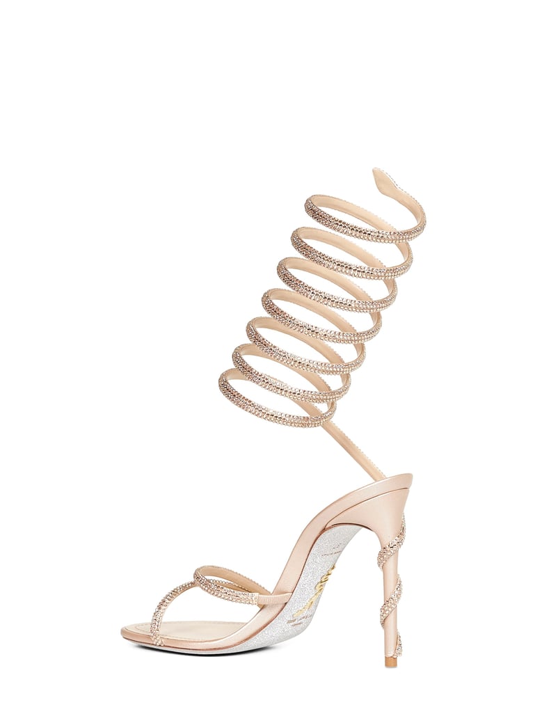 beige margot 105 jeweled sandals by Selfnex