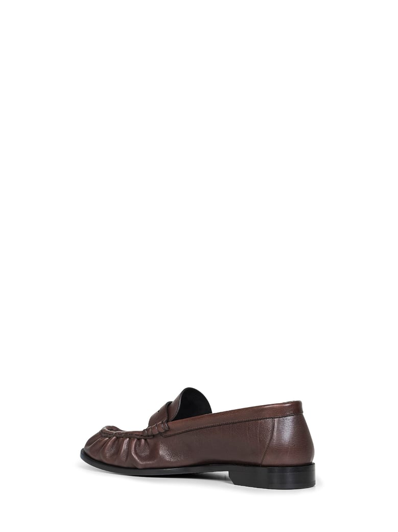 brown matte leather le loafer loafers by Selfnex