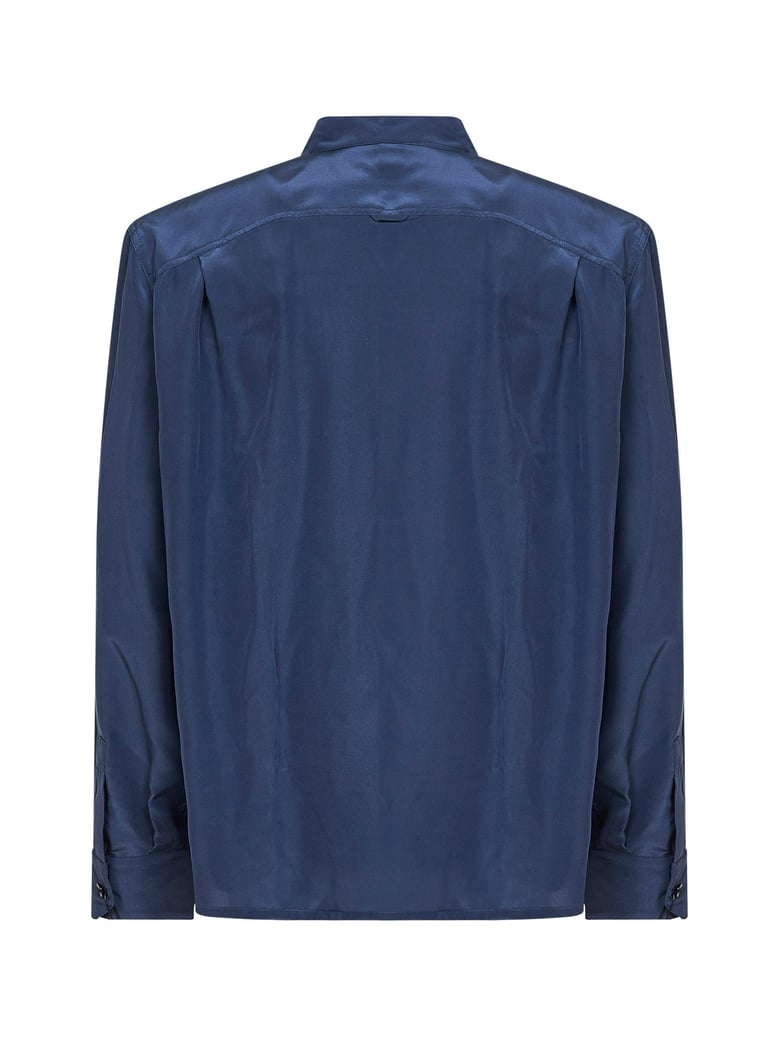 shirt blue viscose-silk by Selfnex