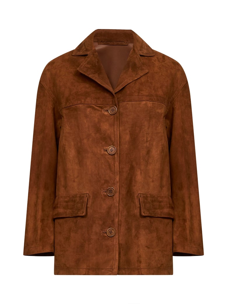 blazer jacket tobacco suede by Selfnex