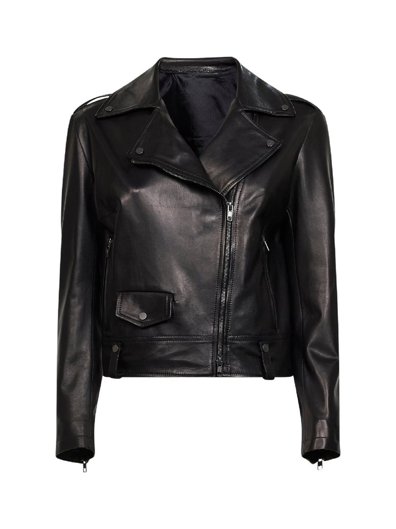 biker jacket black nappa leather by Selfnex