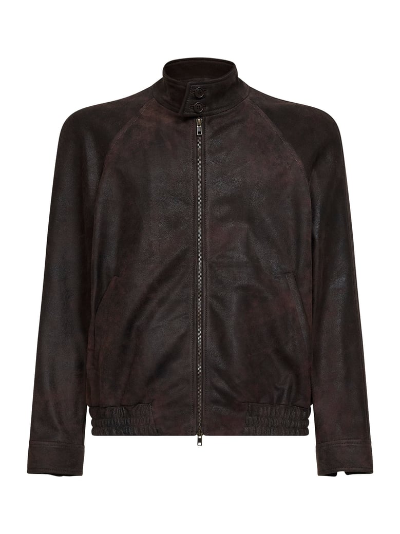 bomber jacket coffee nubuck by Selfnex