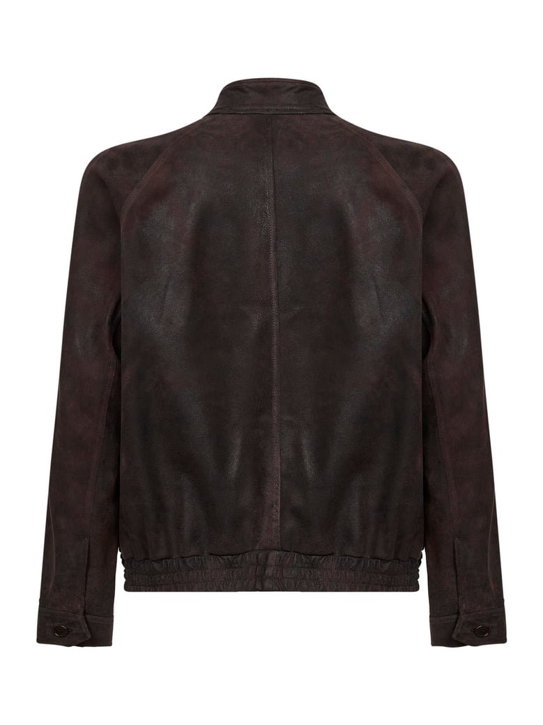 bomber jacket coffee nubuck by Selfnex