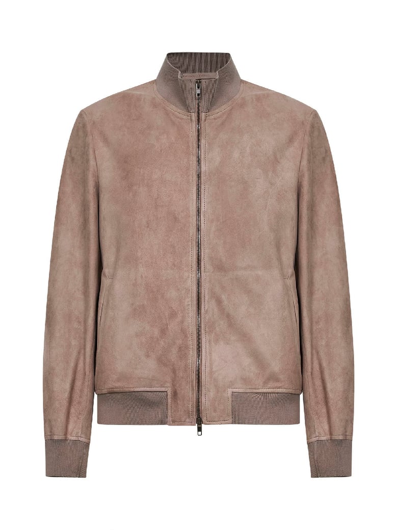 bomber jacket sand suede by Selfnex