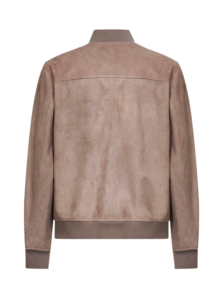 bomber jacket sand suede by Selfnex