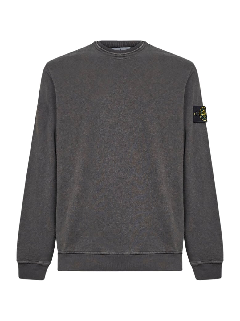 sweatshirt slub-effect grey cotton by Selfnex