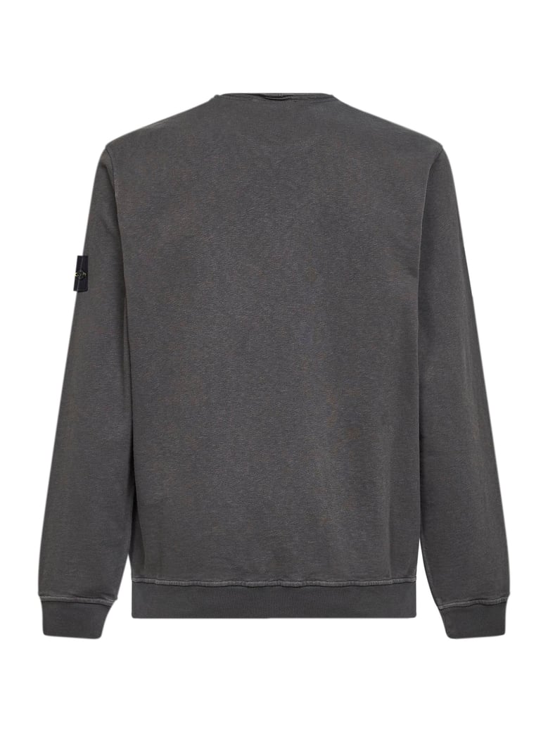 sweatshirt slub-effect grey cotton by Selfnex