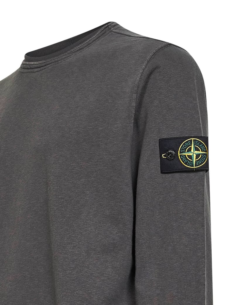 sweatshirt slub-effect grey cotton by Selfnex