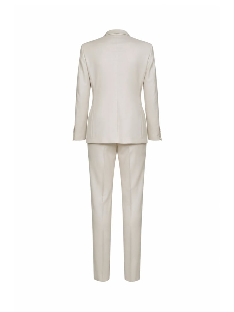 tuxedo suit bruce beige virgin wool by Selfnex