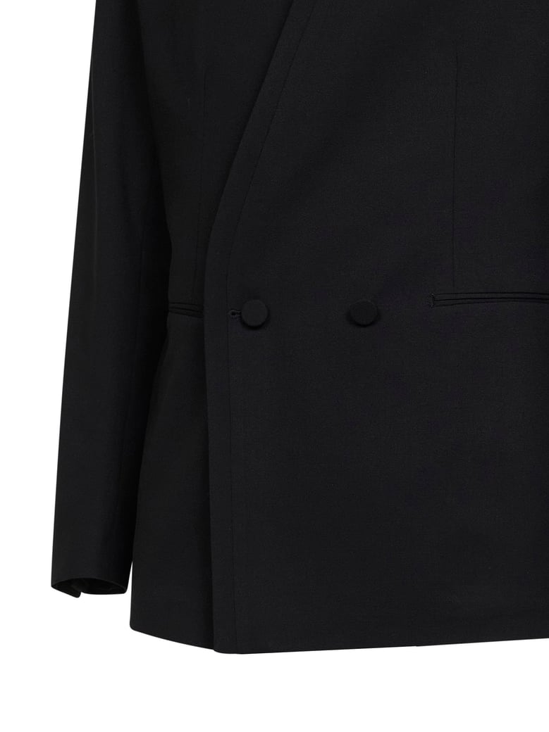 blazer cannes black virgin wool blend by Selfnex