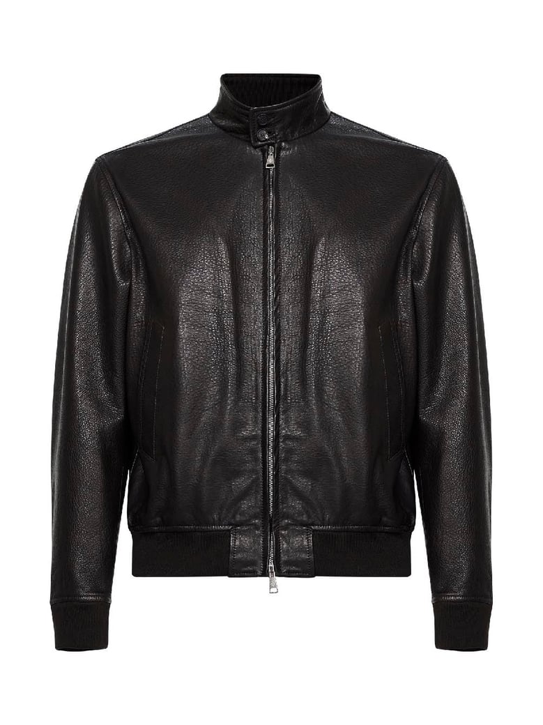 bomber jacket nappa leather dark brown by Selfnex